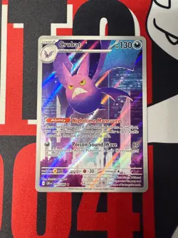 Pokemon TCG: Crobat (Illustration Rare) - 93/86 - ME: Chaos Rising NM - Image 1