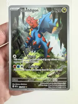 2025 Pokemon White Flare Druddigon Illustration Rare #151/086 - Image 1