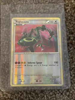 Pokemon TCG Rayquaza 20/95 Call of Legends Reverse Holo Rare English 2011 - Image 1