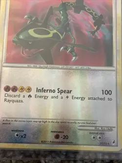 Pokemon TCG Rayquaza 20/95 Call of Legends Reverse Holo Rare English 2011 - Image 5