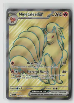 Ninetales Ex #186/165 Sv Scarlet & Violet 151 Ultra Rare Pokemon TCG NM - Image 1