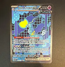 Pokemon Iron Crown ex 158/131 Prismatic Evolutions SIR Full Art Holo Eng 220HP - Image 1