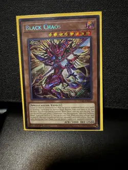 Yu-Gi-oh Black Chaos CORI EN-001 1st Edition Secret Rare Near Mint - Image 1