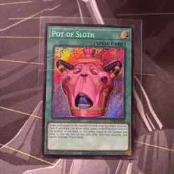 Yu-Gi-Oh! TCG Pot of Sloth Cori-EN061 First Edition Secret Rare - Image 1