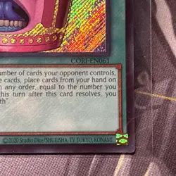 Yu-Gi-Oh! TCG Pot of Sloth Cori-EN061 First Edition Secret Rare - Image 5