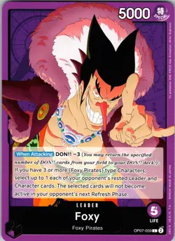 Foxy (059) OP07-059 Leader 500 Years in the Future One Piece Near Mint - Image 1