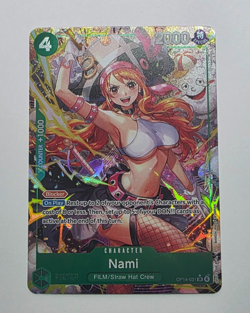 ONE PIECE OP14-031 Nami SR Alternate (Alt Art) The Azure Sea's Seven - Image 1