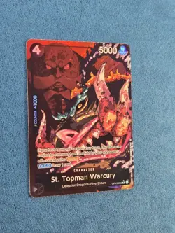 One Piece St. Topman Warcury Alt Art #OP13-089 Foil Carrying On His Will - Image 2