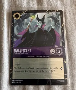 Disney Parks 2026 Lorcana Maleficent Attack Of The Vine 4/DIS EN 13 Promo Card - Image 1