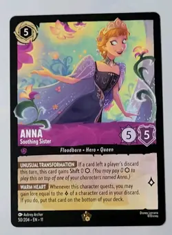 Disney Lorcana TCG - Winterspell: Anna (050/204) - Legendary - Near Mint - Image 1