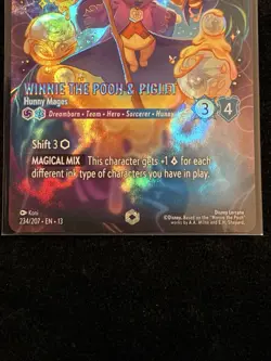 🔥Disney Lorcana TCG - Winnie The Pooh & Piglet Hunny Mages 234/207 Enchanted🔥 - Image 3