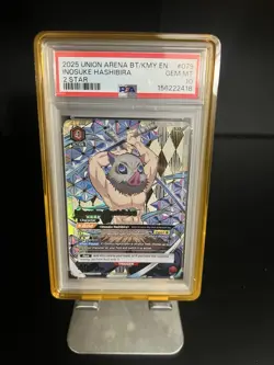 Bandai Union Arena BT/KMY EN 2025 Inosuke Hashibira #079 2 Star Foil PSA 10 - Image 1