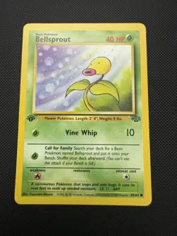 Bellsprout 49/64 Jungle 1st Edition LP+/NM- Pokemon Card Vintage WOTC - Image 1