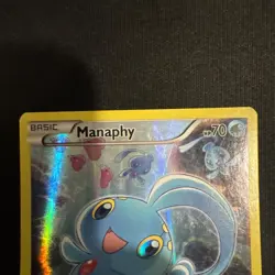 Pokemon TCG Manaphy XY113 Black Star Promo Holo Card LP - Image 2