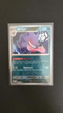 Gengar 57/91 Reverse Holo Paldean Fates Pokemon Card TCG - Image 1