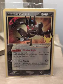 SEALED Pokemon Greninja Gold Star Holo Promo Black Star SWSH144 Celebrations B - Image 1