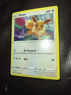 Eevee COSMOS HOLO Black Star PROMO card SWSH212 Sword & Shield Pokemon TCG 2022 - Image 3