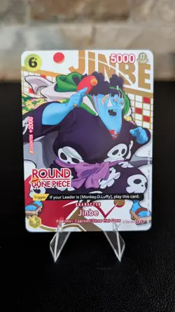 One Piece x Round 1 Collab JINBE ST29-005 ENGLISH Promo Card NM - Image 1