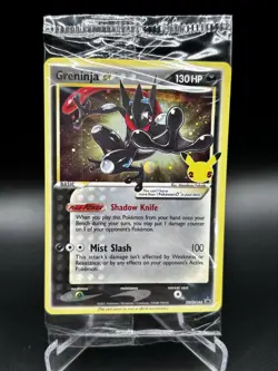 Pokemon Greninja Gold Star Promo SWSH144 Celebrations ETB Promo Sealed - Image 1