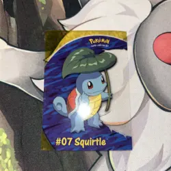 2000 Topps Pokemon TV #PC4 Squirtle #07 Clear Card Animation Series 2 - Image 1