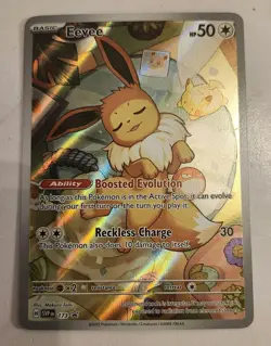 Pokemon TCG Eevee Prismatic Evolutions Black Star Promo Card ETB #173 - Image 1