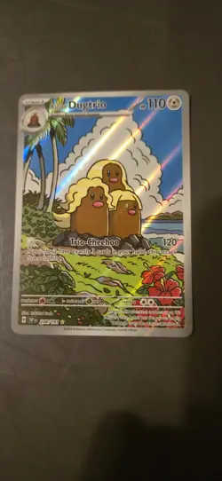 Pokemon TCG Alolan Dugtrio Holo Illustration Rare Card 208/191 Surging Sparks - Image 1