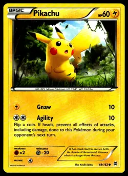 Pikachu #48/162 XY - BREAKthrough Near Mint or Better - Pokemon Card - Image 1