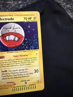 Electrode H7/H32 Aquapolis E Series 2003 Pokemon Card Holo NEAR MINT - SWIRL 🌀 - Image 3