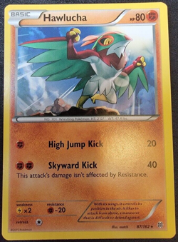 Hawlucha # 87/162 XY: Breakthrough Set Pokemon Trading Cards Rares NM/MINT - Image 1