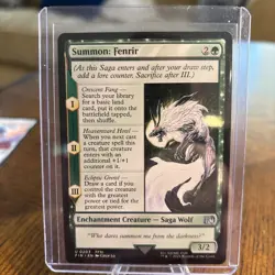 Foil Summon: Fenrir (Borderless) - 372 - NM - FINAL FANTASY -Magic the gathering - Image 1