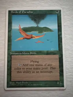 MTG Birds of Paradise Alternate 4th Edition Regular Rare - Image 1