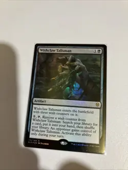 MTG Wishclaw Talisman Throne of Eldraine Regular Foil NM - Image 1