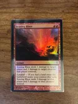 Searing Blaze - Worldwake Foil MTG Plus Bonus Rare!!! - Image 1