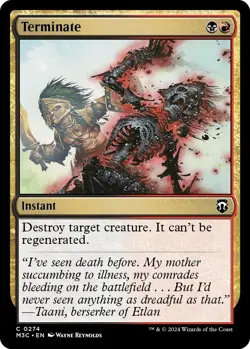 NM - Foil - Terminate (Ripple Foil) - 274 - Commander: Modern Horizons 3 - Image 1