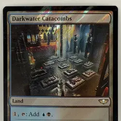 Darkwater Catacombs 274 Surge Foil MTG Warhammer 40k Commander Rare Land Dimir - Image 1