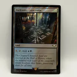 Darkwater Catacombs 274 Surge Foil MTG Warhammer 40k Commander Rare Land Dimir - Image 2