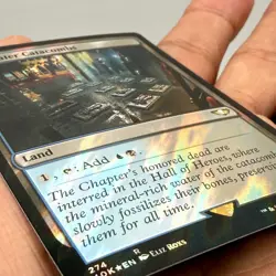 Darkwater Catacombs 274 Surge Foil MTG Warhammer 40k Commander Rare Land Dimir - Image 3