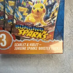 Pokemon TCG Surging Sparks Booster Bundle Sealed with 3 Pokemon Packs - Image 3