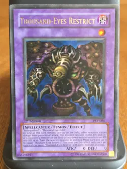 Konami Yu-Gi-Oh! Thousand-Eyes Restrict PSV-084 PSV 1st Ed Ultra Rare Holo - Image 1