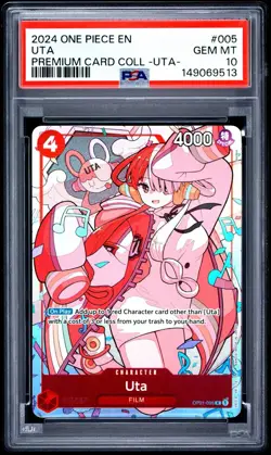One Piece Uta OP01-005 SP Foil PSA 10 Premium Card Collection - Uta - Eng - Image 1