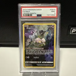 MINT Mew GG10/GG70 Crown Zenith Galarian Gallery Full Art Pokemon TCG PSA 9 - Image 1