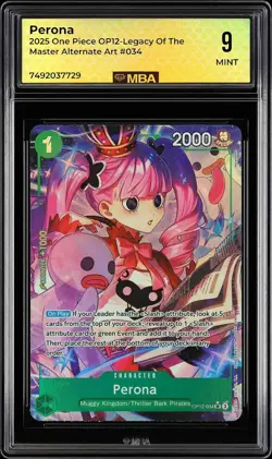 2025 One Piece Perona 034 Alternate Art Op12-34 MBA 9 - Image 1