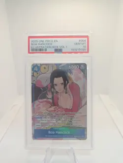 Bandai One Piece CCG Boa Hancock Illustration Box Vol.1 #004 Foil PSA 10 - Image 1