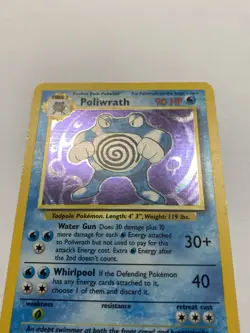 Pokemon TCG Poliwrath #13/102 Base Set Holo Rare 1999 90 HP Ken Sugimori - Image 2