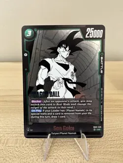 2 X Cards Son Goku SB02-036 Manga Booster 02 Foil Dragon Ball Super Card Game - Image 2