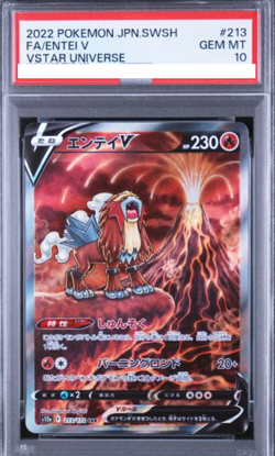 PSA10 GEM MT Entei V SAR 213/172 s12a VSTAR Universe Japanese Pokemon Card 910 - Image 1