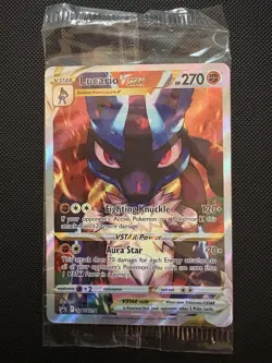 Pokemon TCG Crown Zenith Lucario VSTAR SWSH291 Promo Card Sealed #1 - Image 1