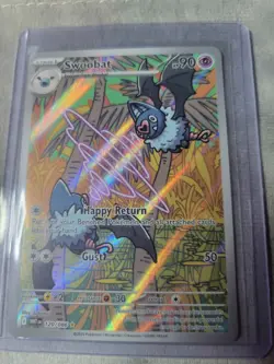 Swoobat 120/086 SV: White Flare Illustration Rare Pokemon Card NM - Image 1
