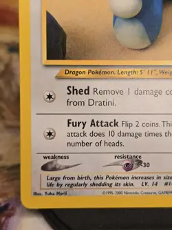 Pokemon TCG Dratini Neo Destiny Card 63/105 - Image 2
