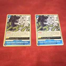 Bandai One Piece Card Game EB01-026 Gum-Gum Champion Rifle Blue Event Eng x2 - Image 1